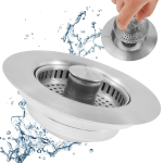 Custom Deep Drawing Stainless Steel Sink Plug Drain Strainer Stopper for Kitchen Application3