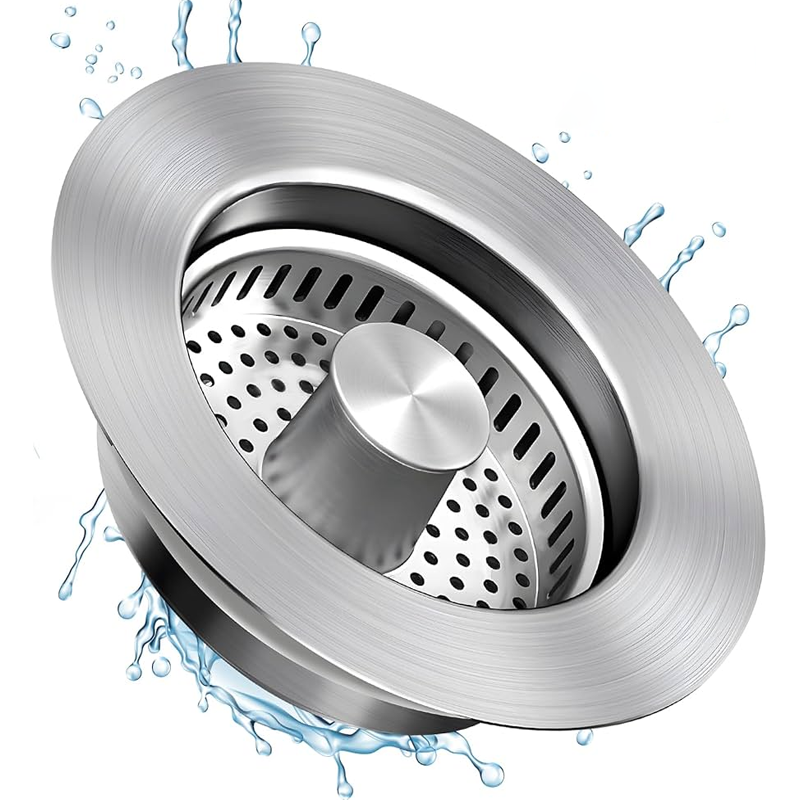 Custom Deep Drawing Stainless Steel Sink Plug Drain Strainer Stopper for Kitchen Application4