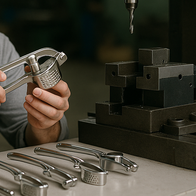 Precision Manufacturing and Customization of Stainless Steel Garlic Presses4