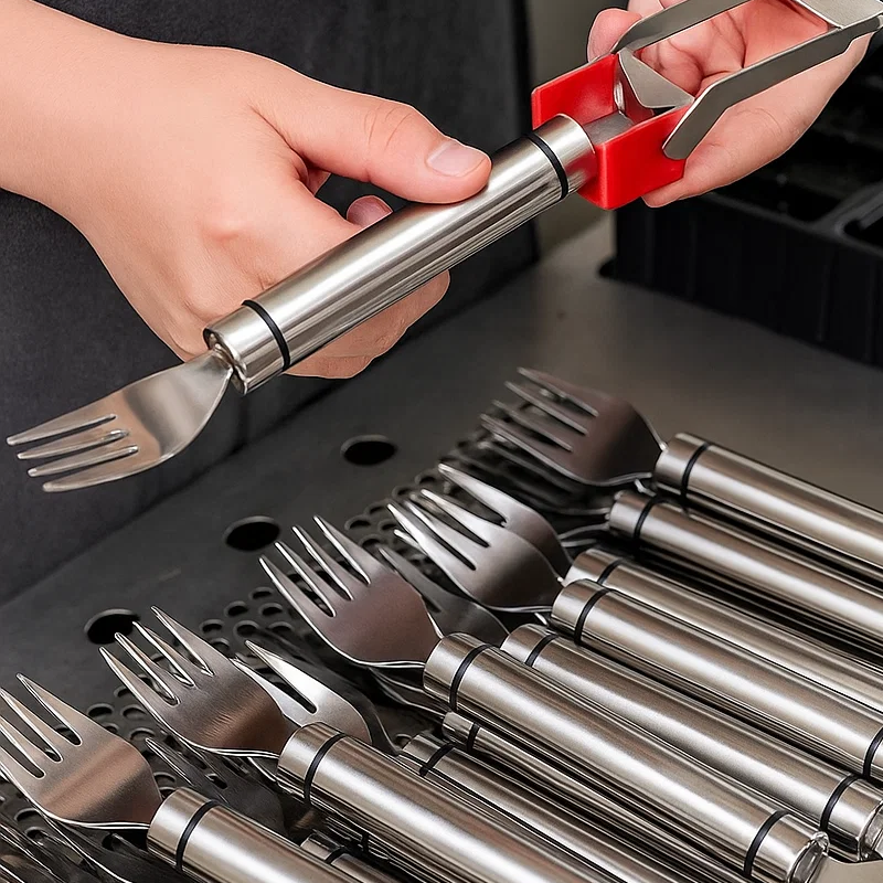 What Is the High-Precision Production Process Behind Custom Watermelon Fruit Slicer Forks3