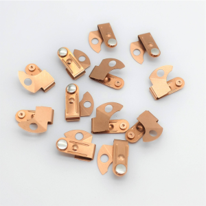 Customized Progressive Die Stamping Silver Plating Brass Electronic Contacts for Telecommunications Industry Factory1