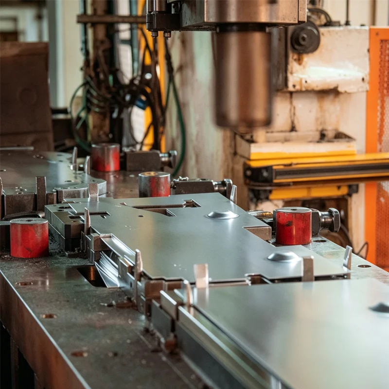 Automated Metal Stamping Press Line Factory Workshop
